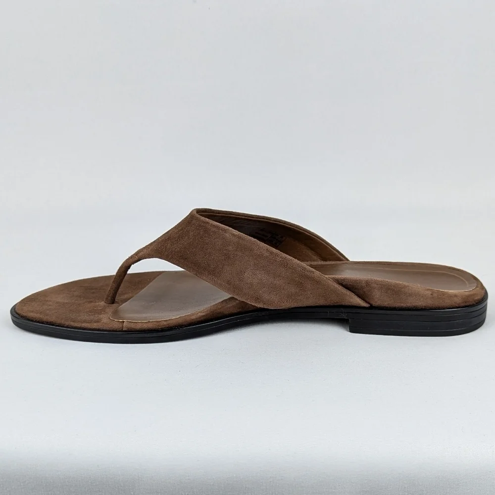 Vionic Agave Sandal Suede Thong Comfort Toe Post Monks Robe Brown 10 EU41 NWOB - Picture 5 of 16